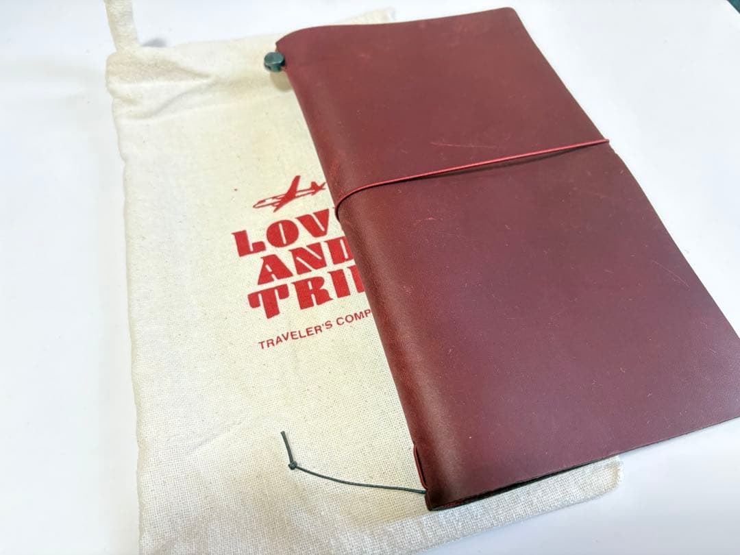 トラベラーズノート　レッド　LOVE&TRIP カバーのみ TRAVELER'S notebook LOVE AND TRIP Red / レッド | TRAVELER'S COMPANY