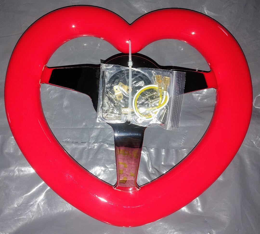 ♡32パイハートレッドステアリング♡　【最終値下げ今月いっぱいでページ削除】