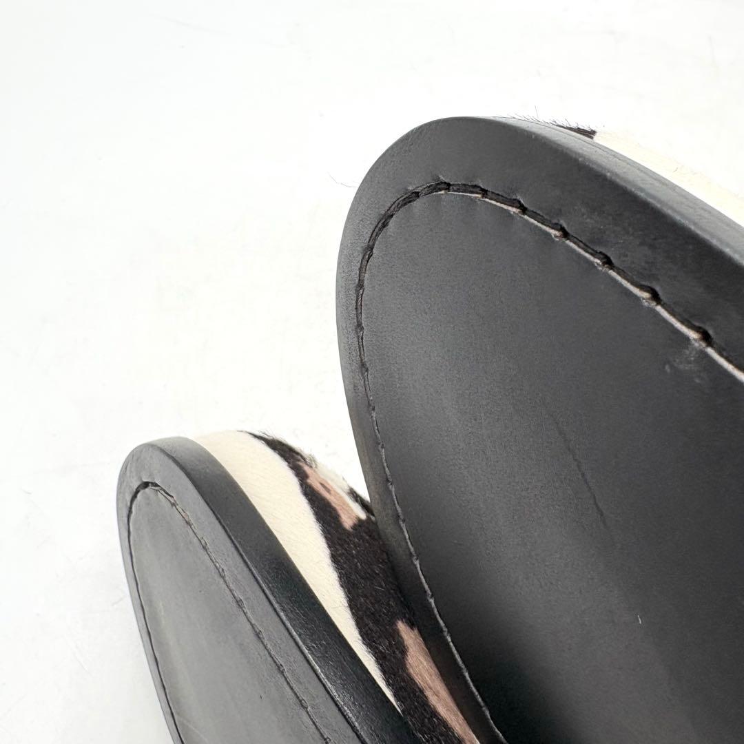 付属品あり✨ トッズ コインローファー ゼブラ柄 ハラコ 【35