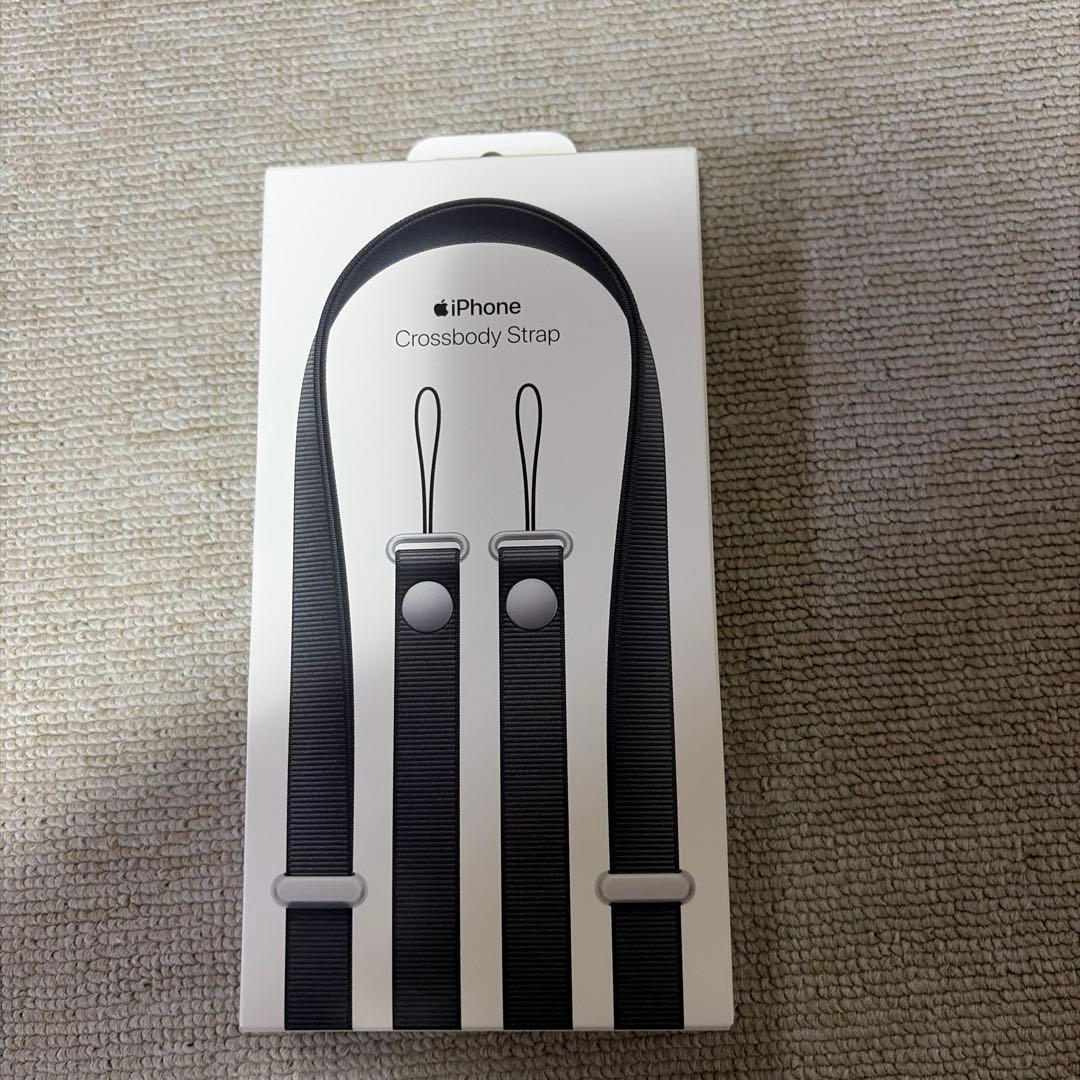 Apple iPhone クロスボディストラップ　新品未使用 Amazon.co.jp: [アップル] クロスボディストラップ - ブラック : 家電