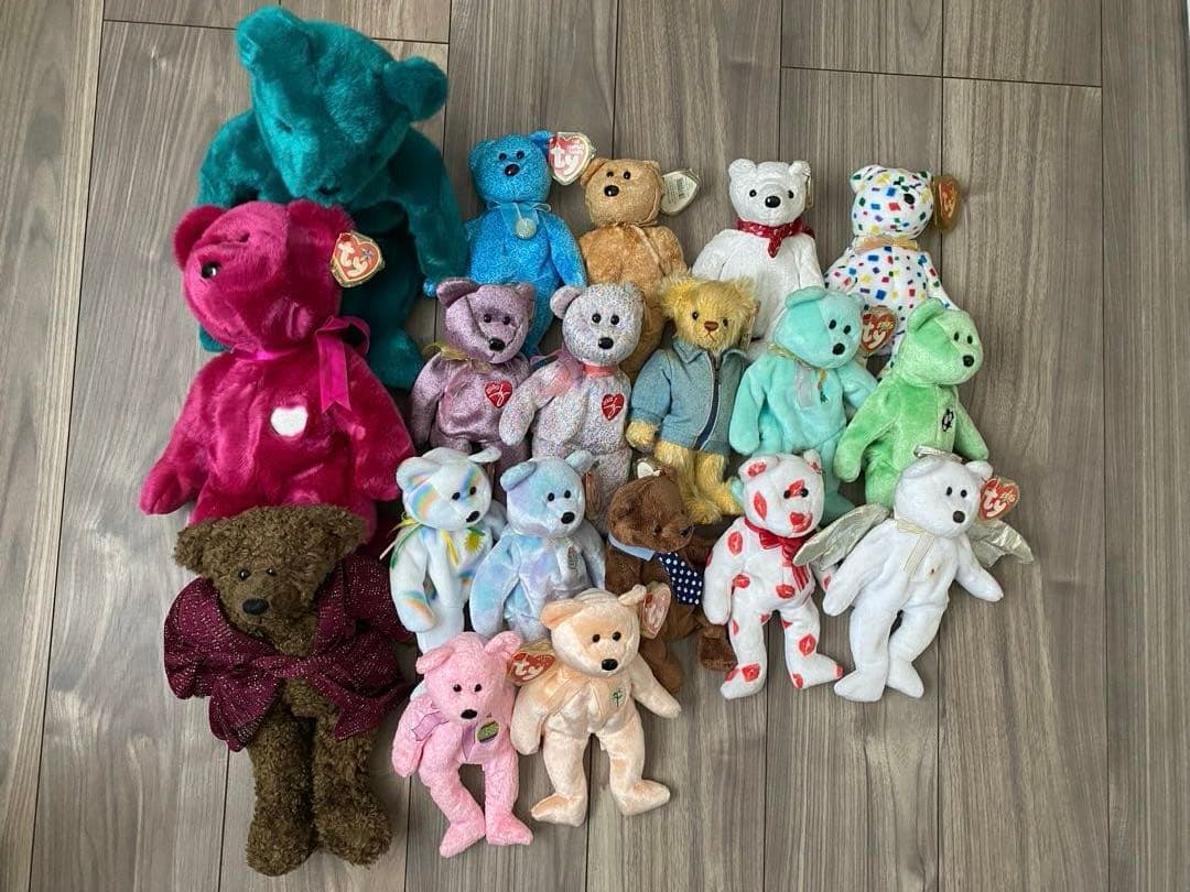 Ty ビーニーベイビー ぬいぐるみくまセット 19点 TY Beanie Baby/ビーニーベイビー・ぬいぐるみ2体セット・クマ・Baby