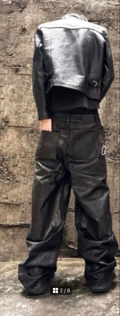 STRAPPED BAGGY OIL PANTS goar.archive新品M - メルカリ
