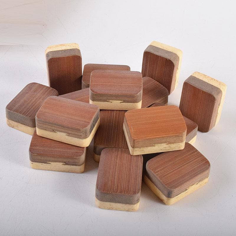 中国 竹嵌 骨牌 背竹牌 麻雀牌 木箱付 V 8014 - メルカリ