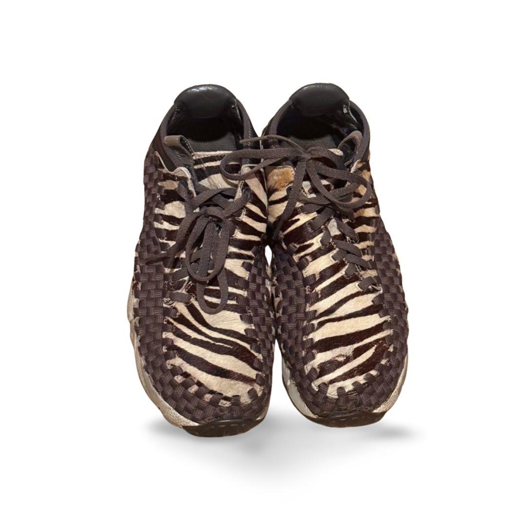 NIKE】ナイキ エアフットスケープウーブン ゼブラ柄ハラコレザー