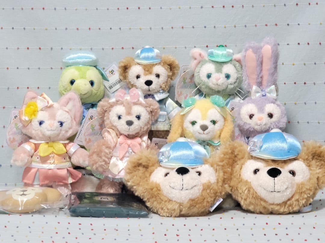 カラフルハピネス ポージープラッシー ダッフィー&フレンズ 東京ディズニーシー 7人勢揃い！東京ディズニーシー“ダッフィー＆フレンズ20周年：カラフル