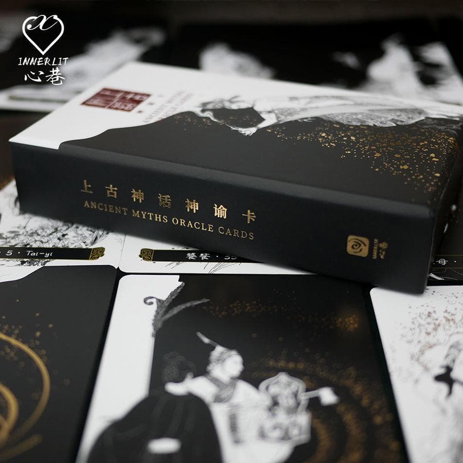 正規品オラクルカード】墨絵×金箔の静かな美しさ✨幽玄な天空と古代