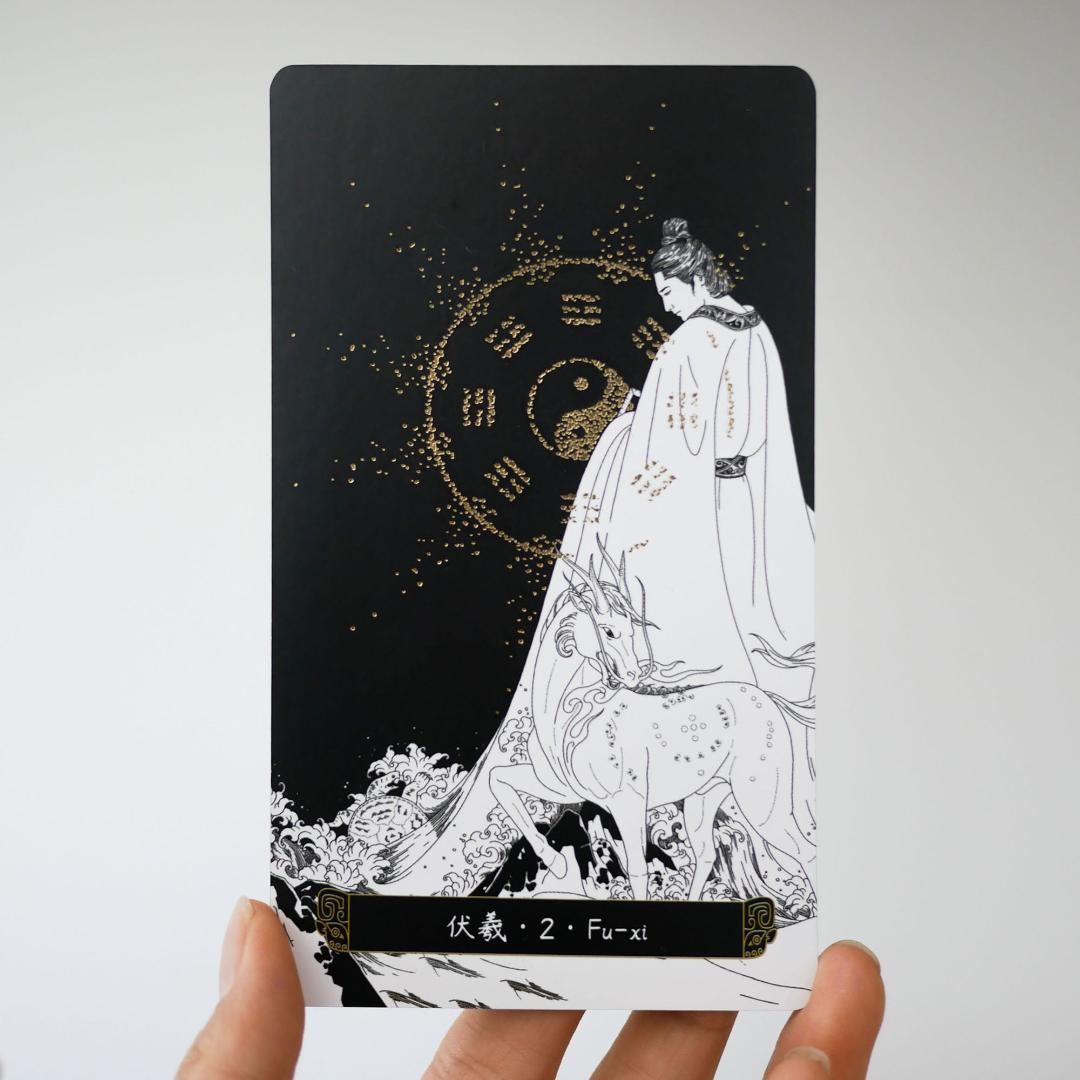 正規品オラクルカード】墨絵×金箔の静かな美しさ✨幽玄な天空と古代