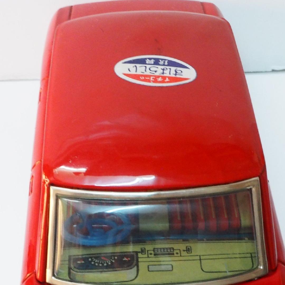 イチコー【ダットサン ブルーバード410赤 動作不良】当時物ブリキ製