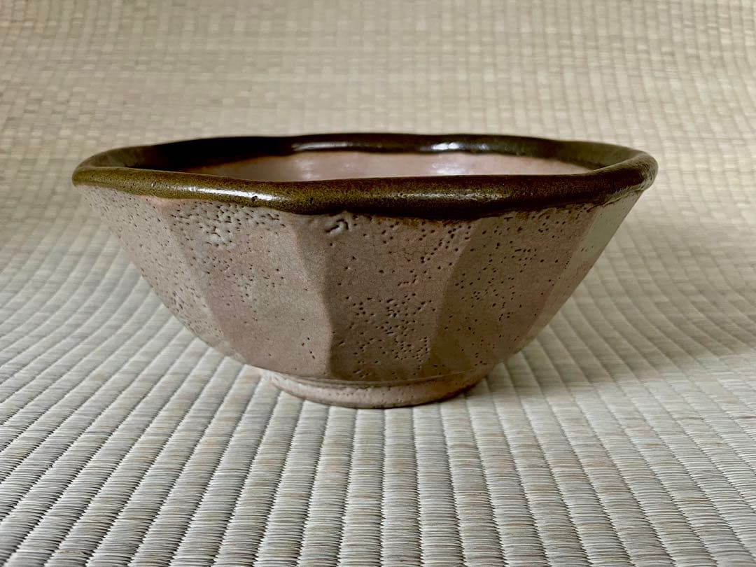 浜田庄司　地掛緑黒面取 大鉢 浜田庄司 地掛緑黒面取 大鉢 浜田庄司 地掛緑黒面取茶盌 浜田庄司 地掛