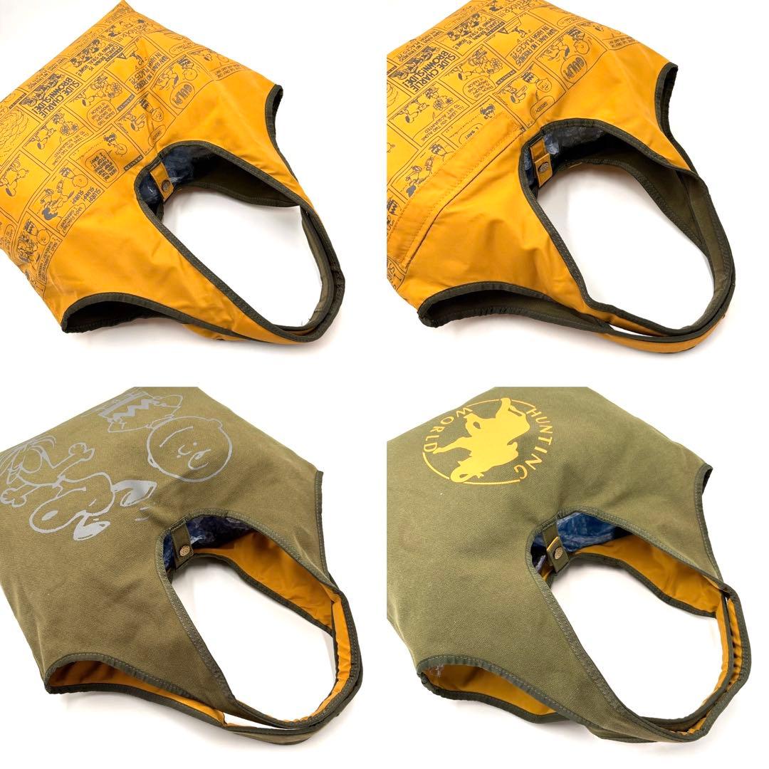 未使用保管品】ハンティングワールド エコバッグ ピーナッツコラボ