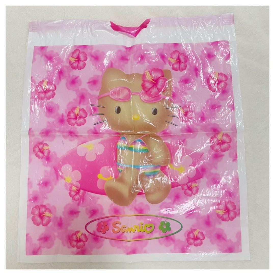 レア サンリオ 日焼けキティ ハイビスカス サーフ ショップ袋 2002年製