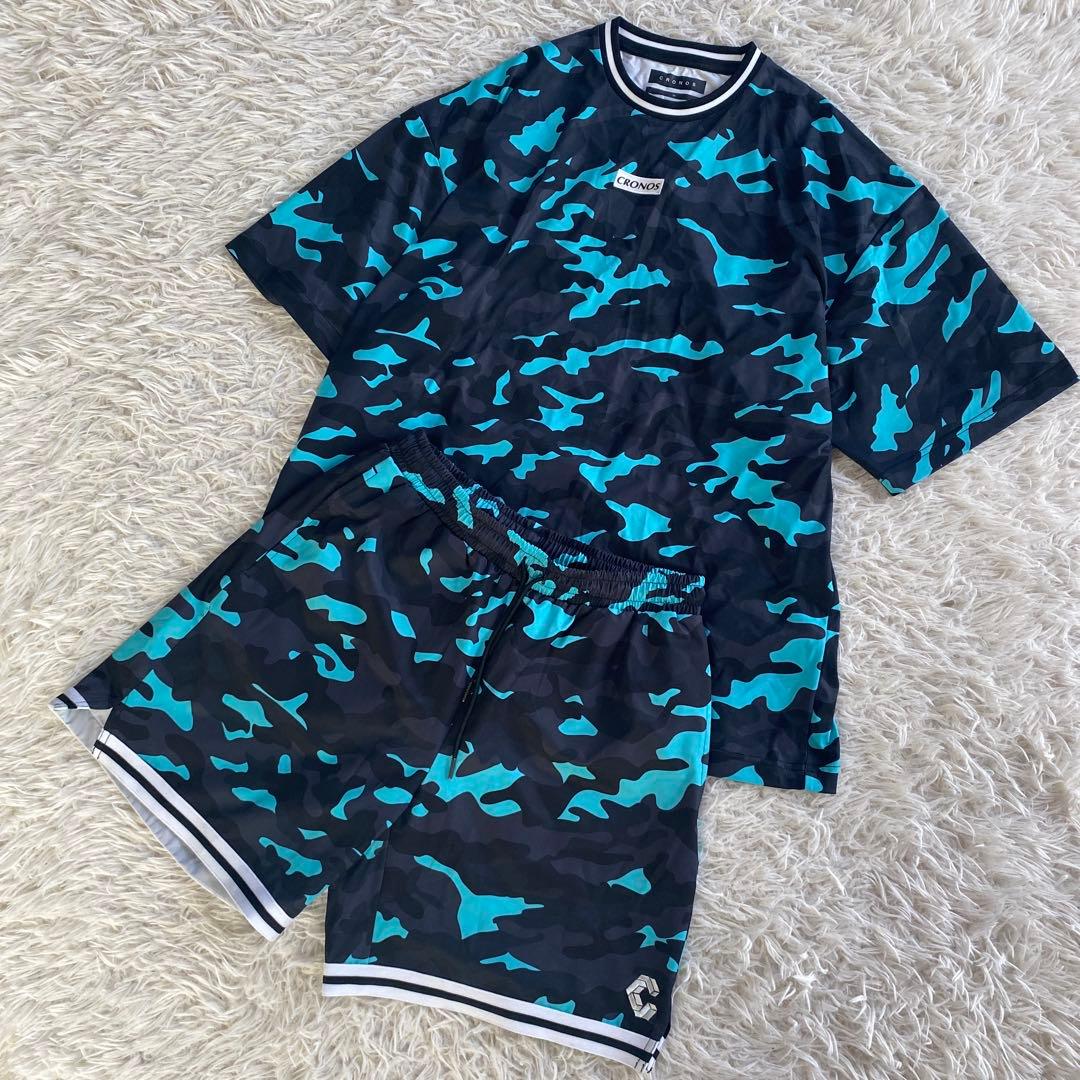 クロノス セットアップ 迷彩 ブルー M - メルカリ