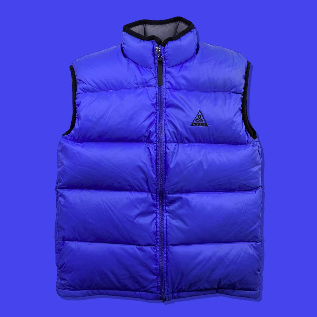 90s NIKE ACG ナイキ パッカブルダウンベスト パファー パープル 紫