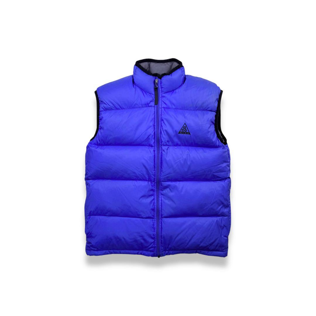 90s NIKE ACG ナイキ パッカブルダウンベスト パファー パープル 紫