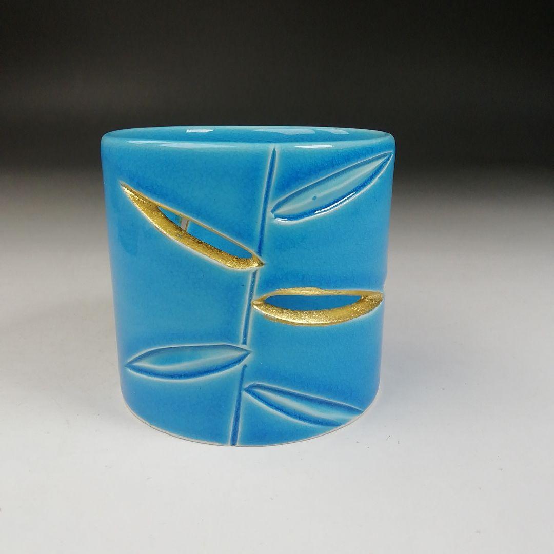 W9 蓋置 『芦透 蓋置』『竜谷窯 宮川香雲 造』 共箱 茶道具 | 激安