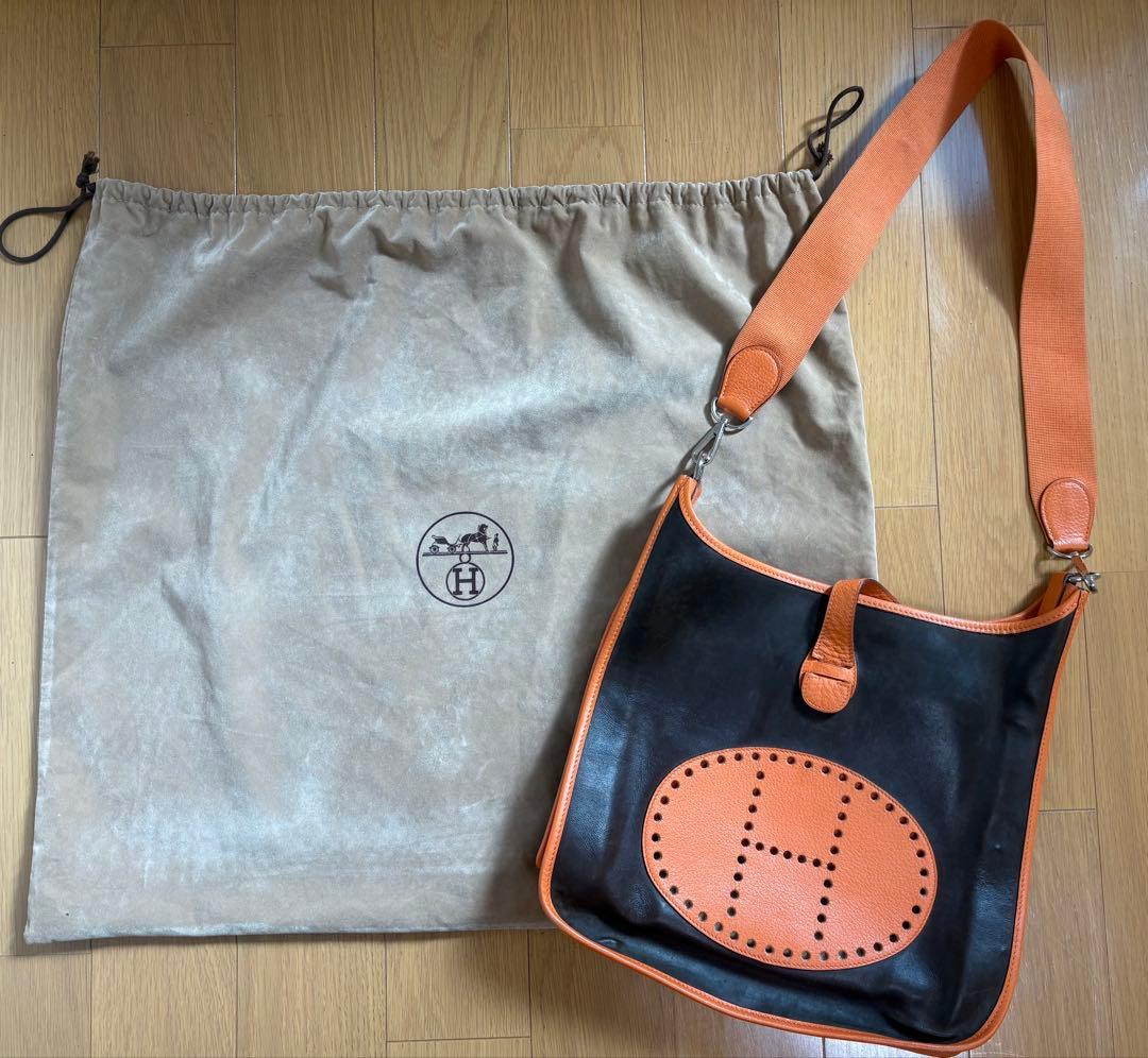 Hermès エブリン 貴重アマゾニアショルダー 保存袋、ケアバーム付き