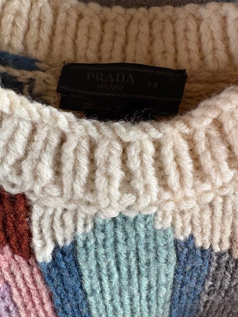 PRADA 18aw 2017aw 幾何学模様 総柄 ニット セーター - メルカリ