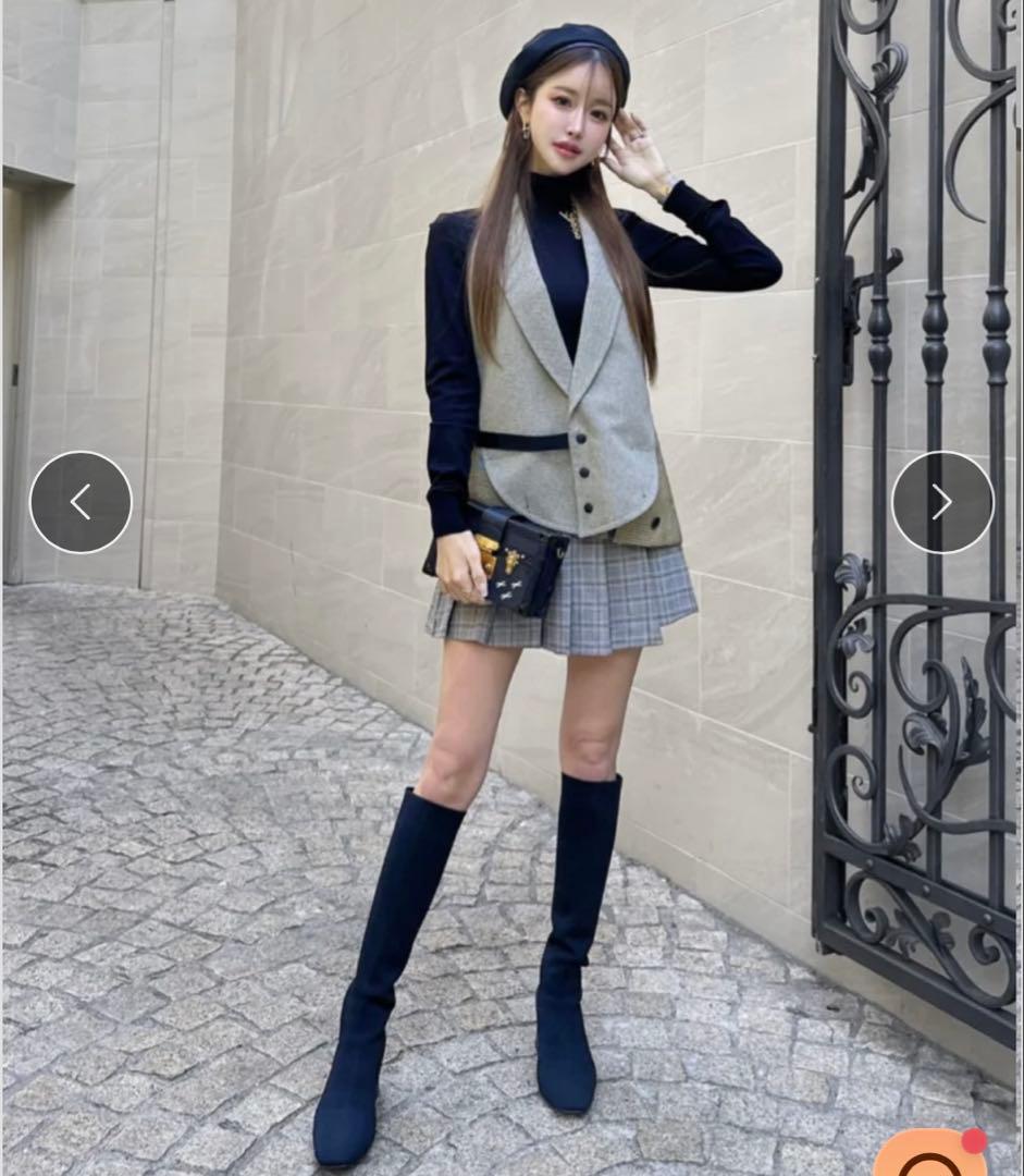 メリクリセール価格中！【ブラック Mサイズ】鈴木亜美さん ニット