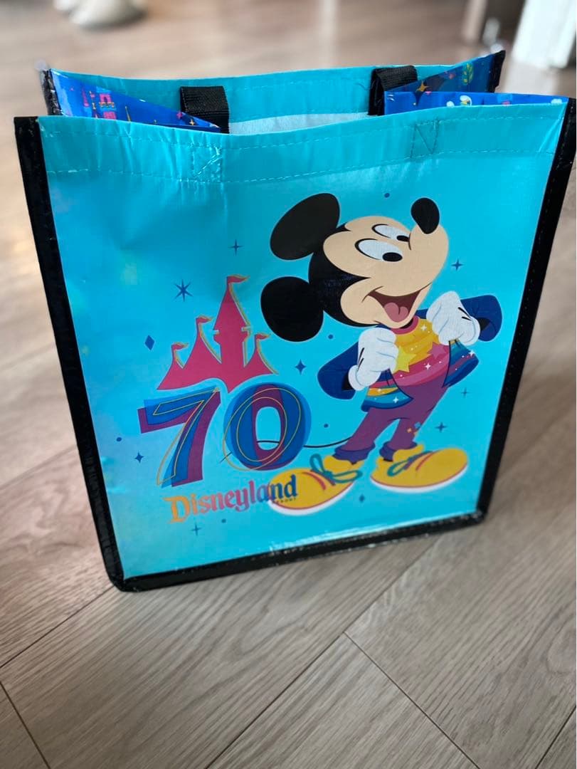 カリフォルニアディズニー 70周年 限定 ビニールバッグ ショッパー