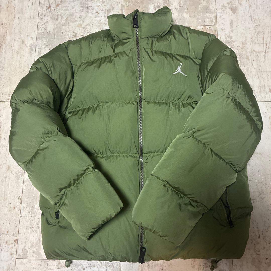 Jordan ダウンジャケット XL オリーブグリーン jordan men jordan essentials jacket sky j lt olive white