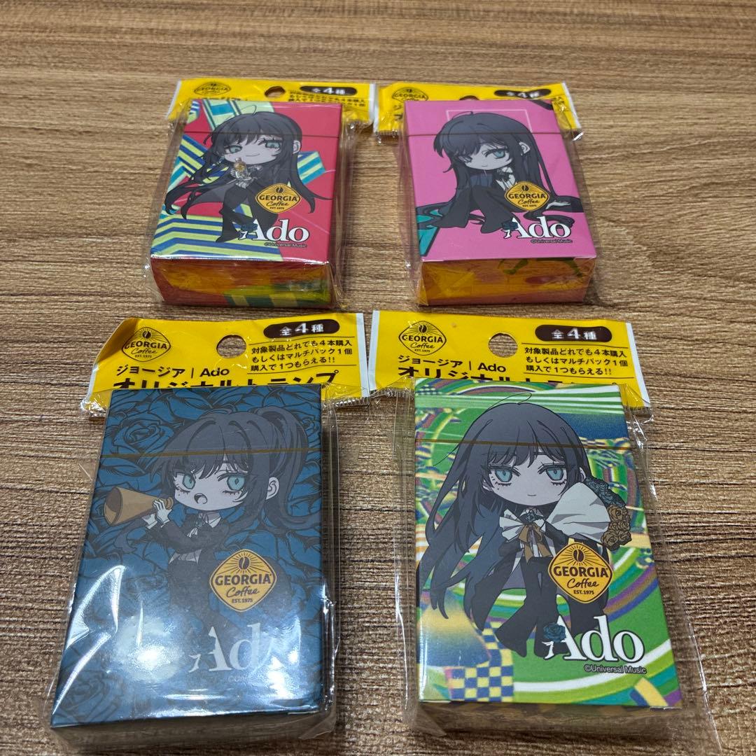 Ado ジョージアコラボ オリジナルトランプ 全4種セット コンプリート