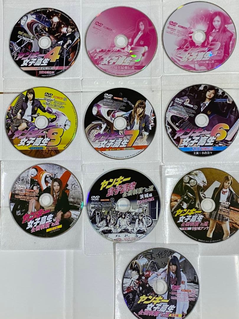 ヤンキー女子高生 全9巻セットとヤンキー女子高生全国制覇への道 全4巻 計13枚