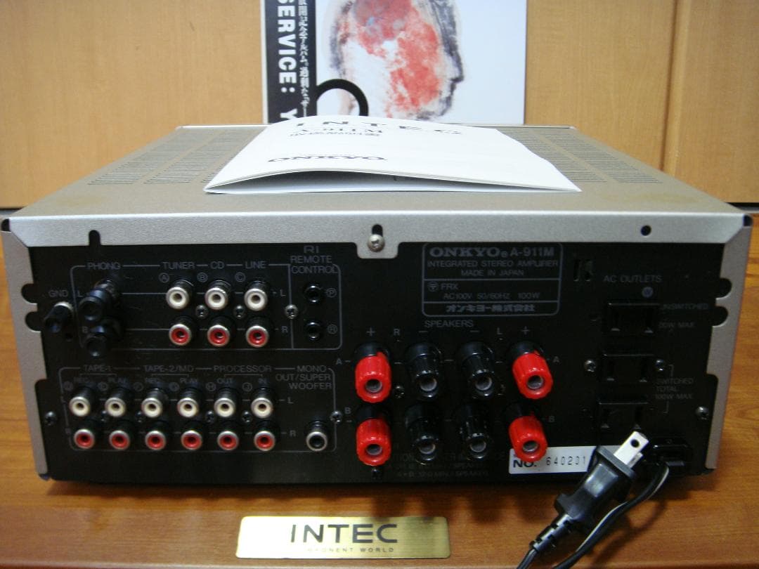 整備済 程度良 ONKYOオンキョー INTEC275アンプ A-911M取説付 - メルカリ