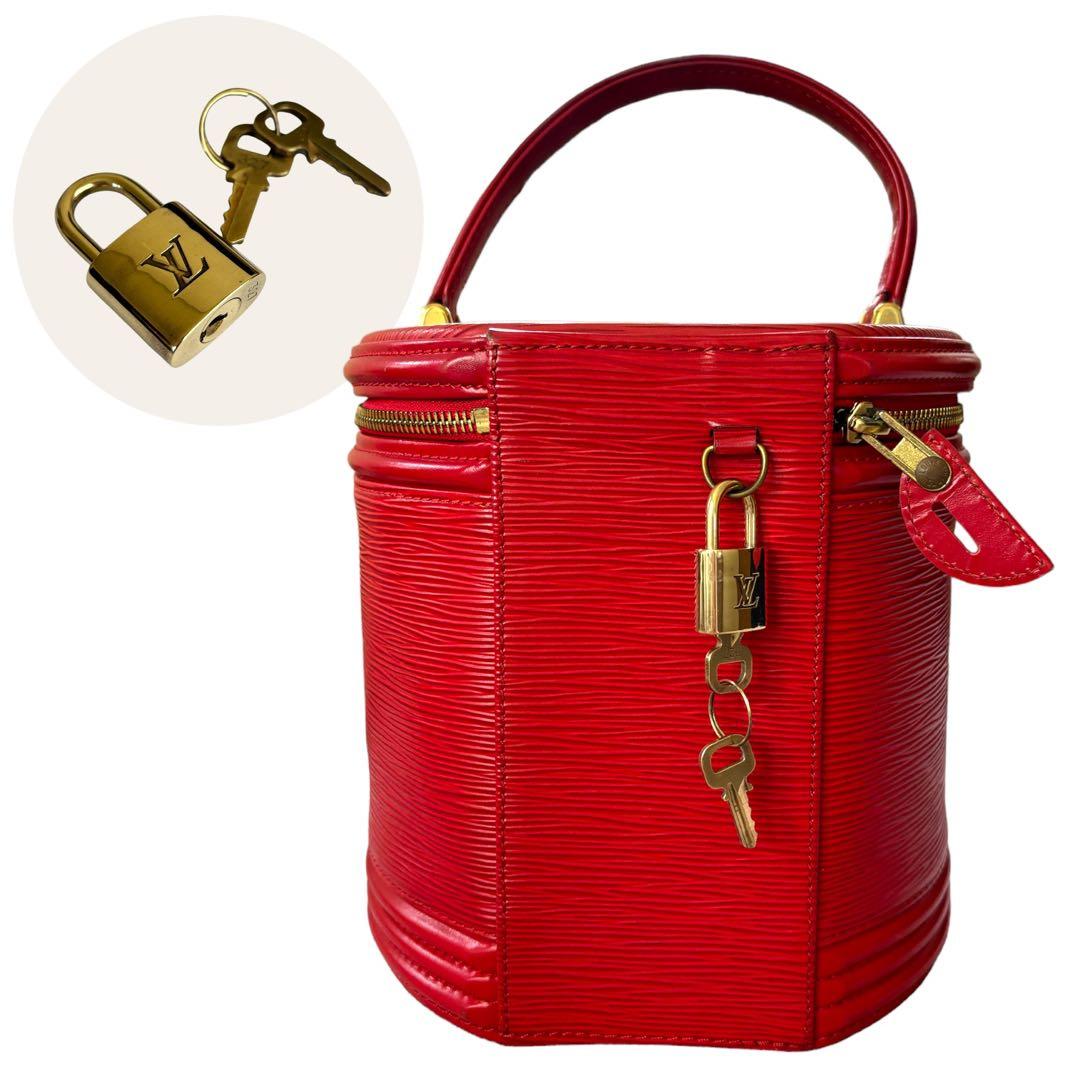 LOUIS VUITTON ルイヴィトン カンヌ 赤 レッド エピ バニティ - メルカリ