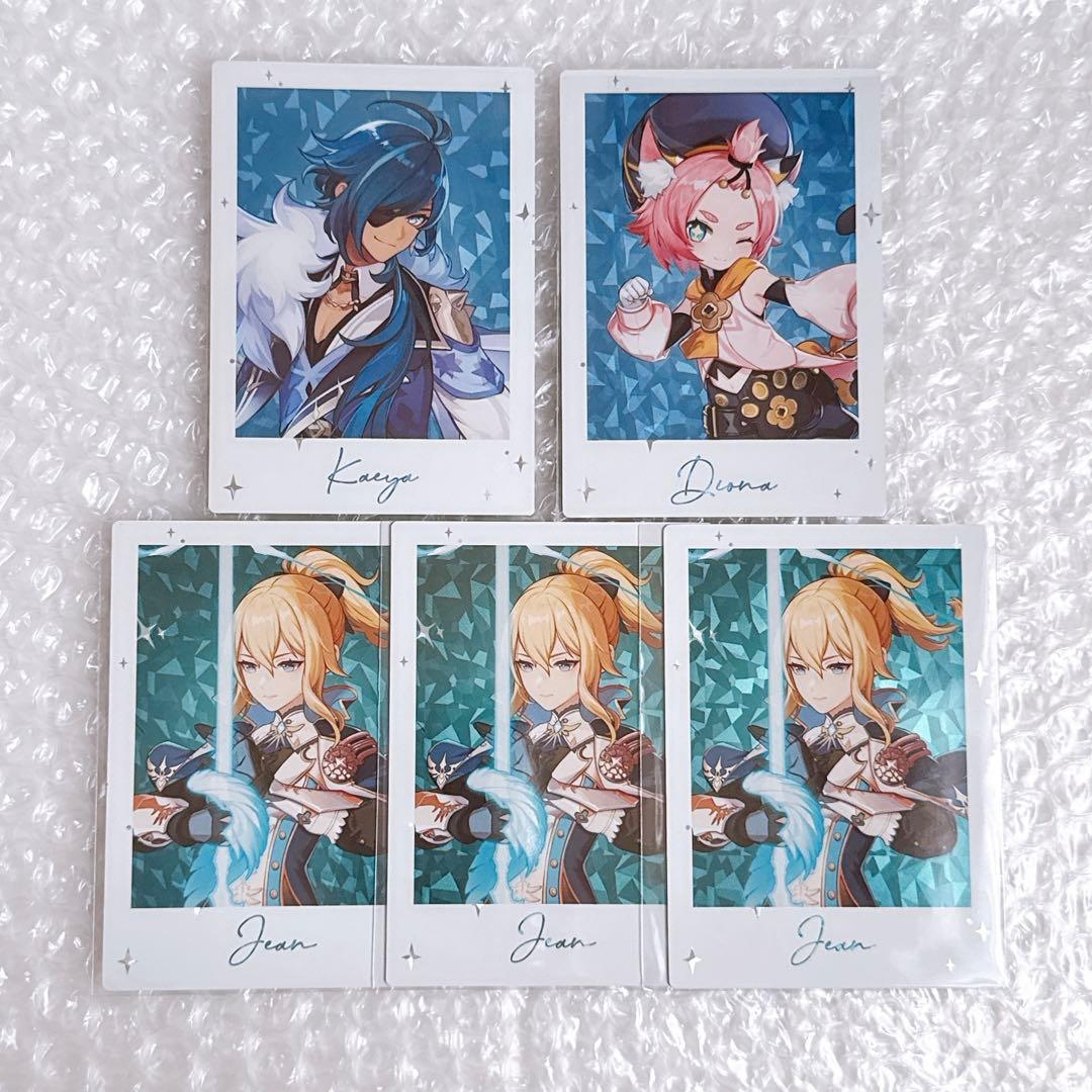 原神 fes チェキ カード ガイア ディオナ ジン 5枚セット - メルカリ