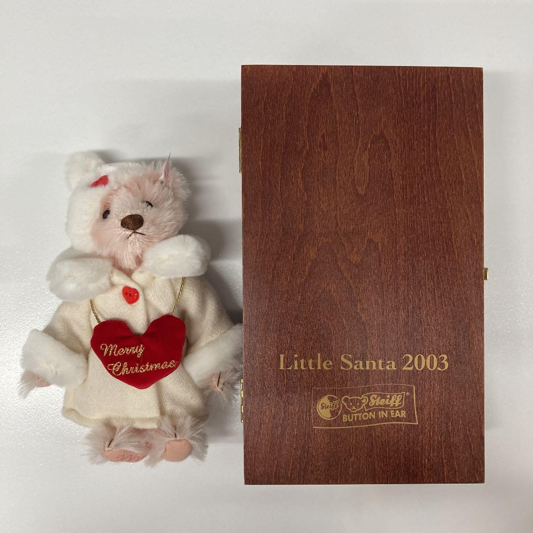 Steiff Little Santa 2003 ぬいぐるみ　サンタベア Little Santa Claus Teddy Bear with Gingerbread Cookie - 2024