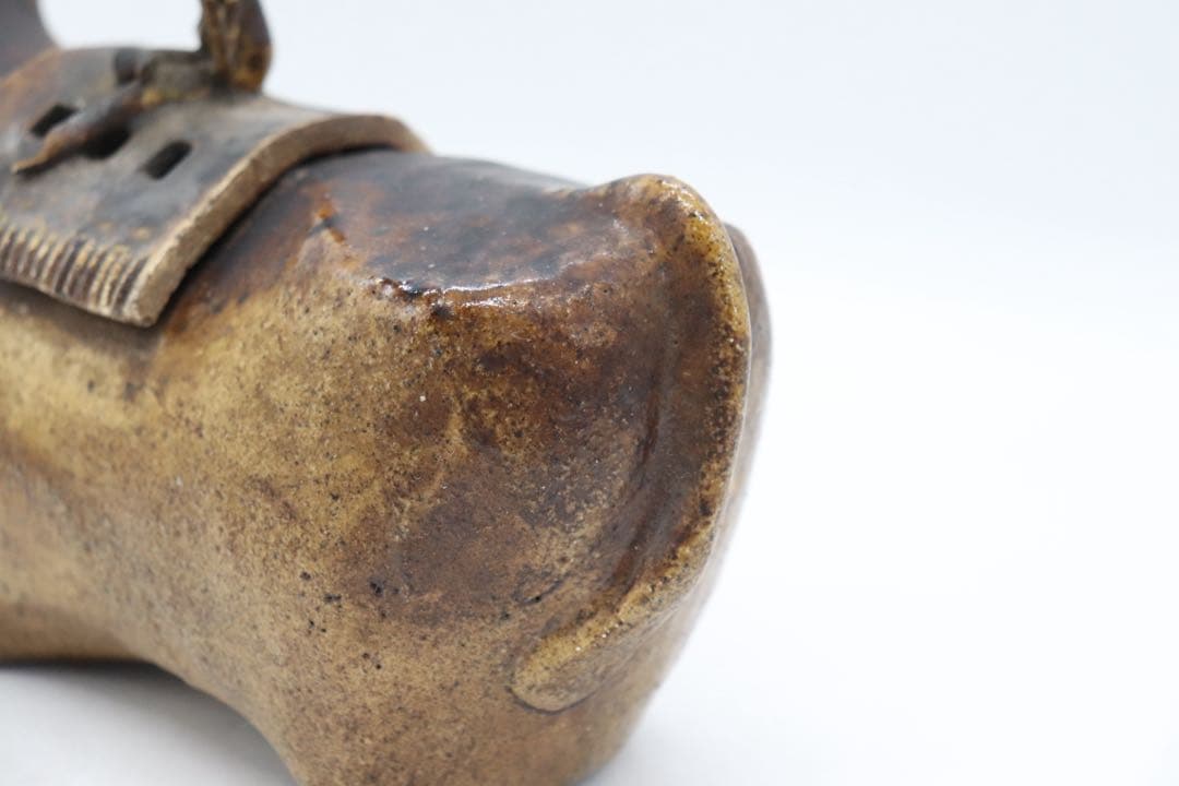 中国 磁州窯 黄釉 牛童子型香炉 送料込み250621 - メルカリ