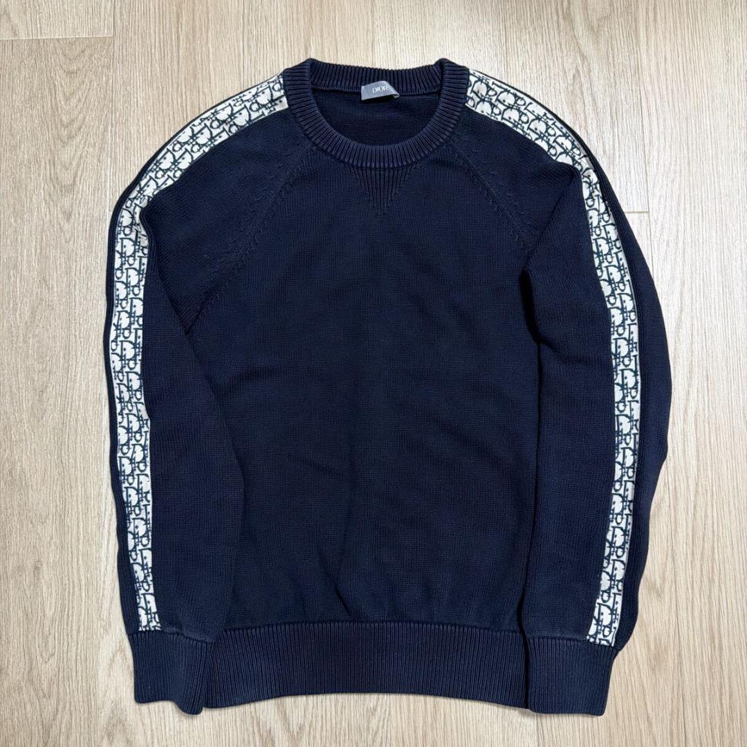 ディオール オブリーク ニット セーター size M ネイビー メンズ
