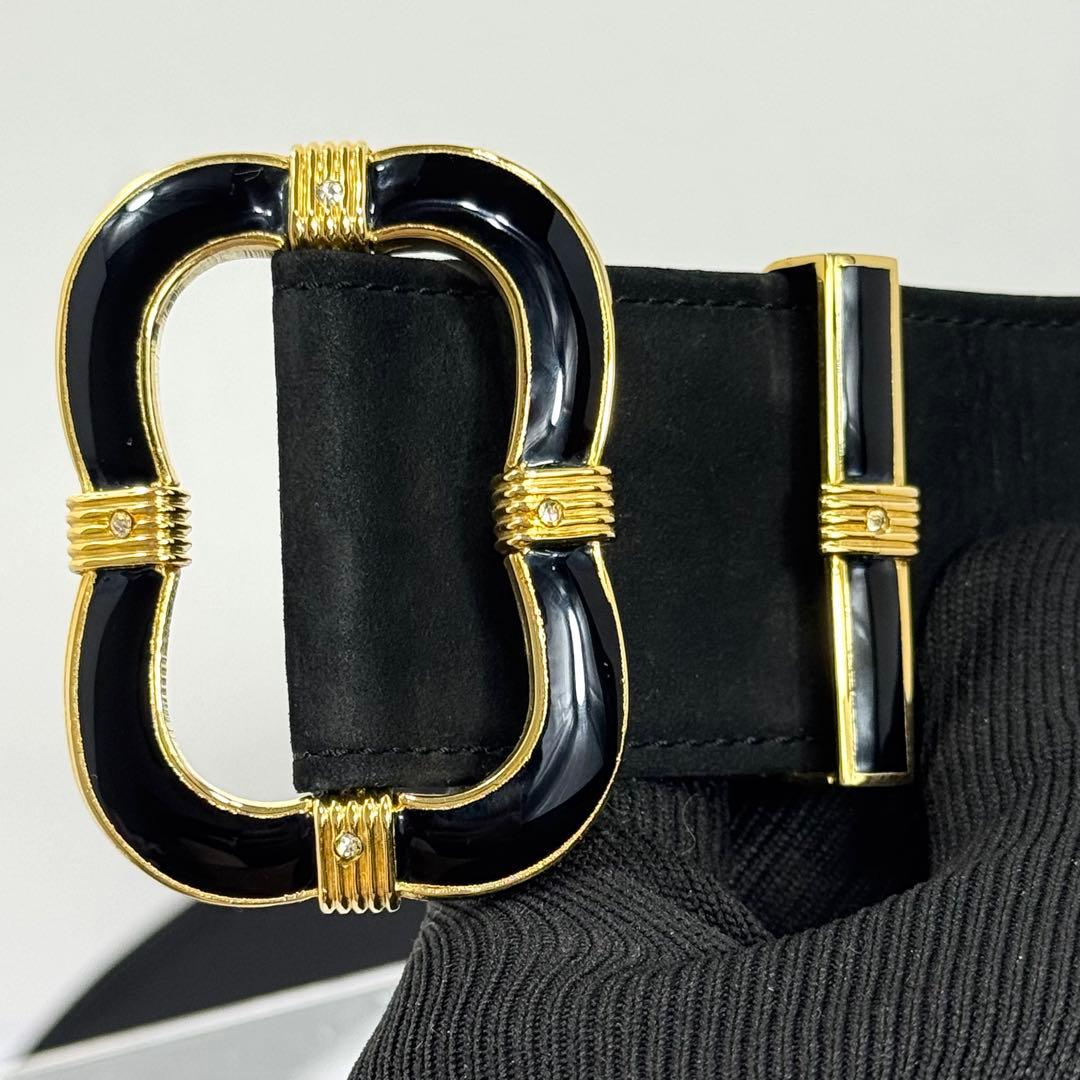 vintage Dior】スエード ベルト ゴールド ストーン 00s Y2K - メルカリ