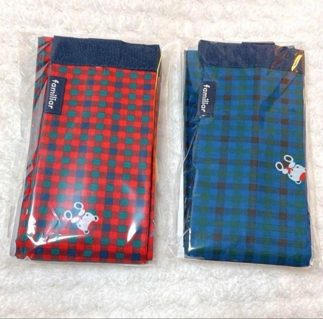 ファミリア　シュパット　エコバッグ　新品未使用 ファミリア エコバッグ シュパット Sサイズ 赤 新品未使用 未開封