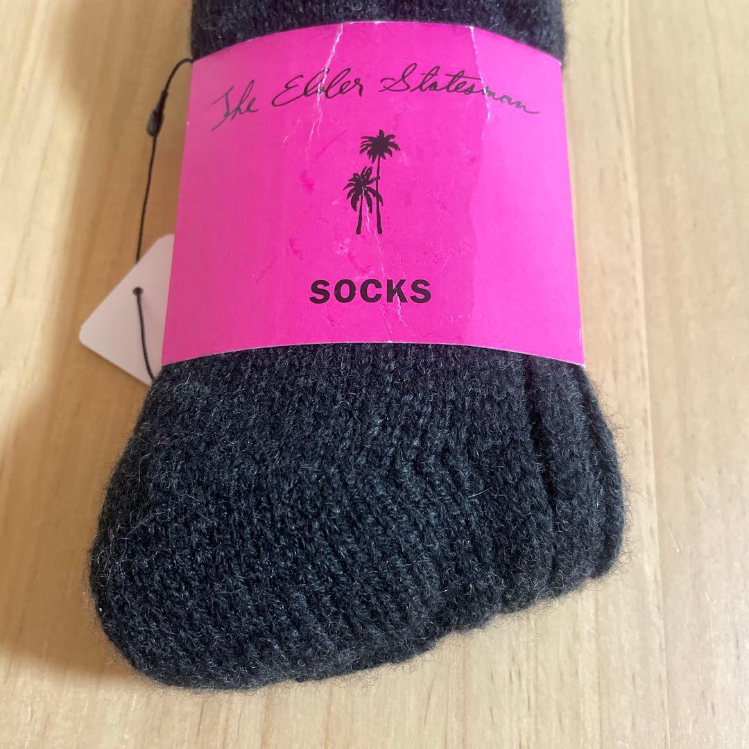 新品]THE ELDER STATESMAN カシミアソックス 靴下 グレー
