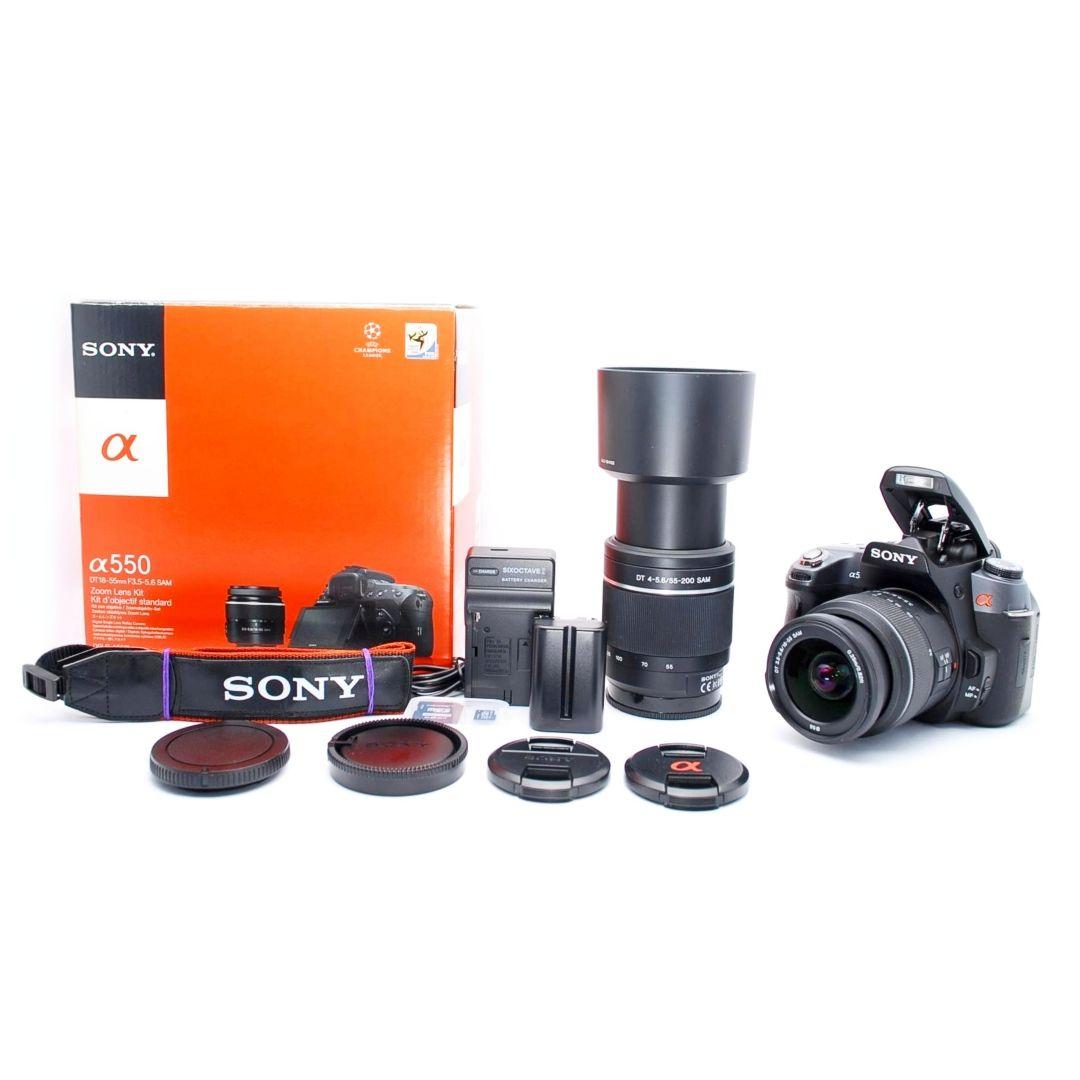 ❤即購入1000円OFF❤ ソニー α550 手ブレ補正搭載 望遠 ダブルズーム