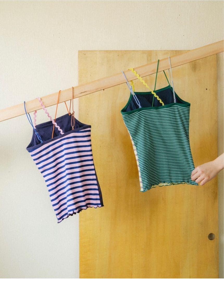 miller × PAMMの後ろ姿のカップ付きキャミソール サクラ×ココア - メルカリ