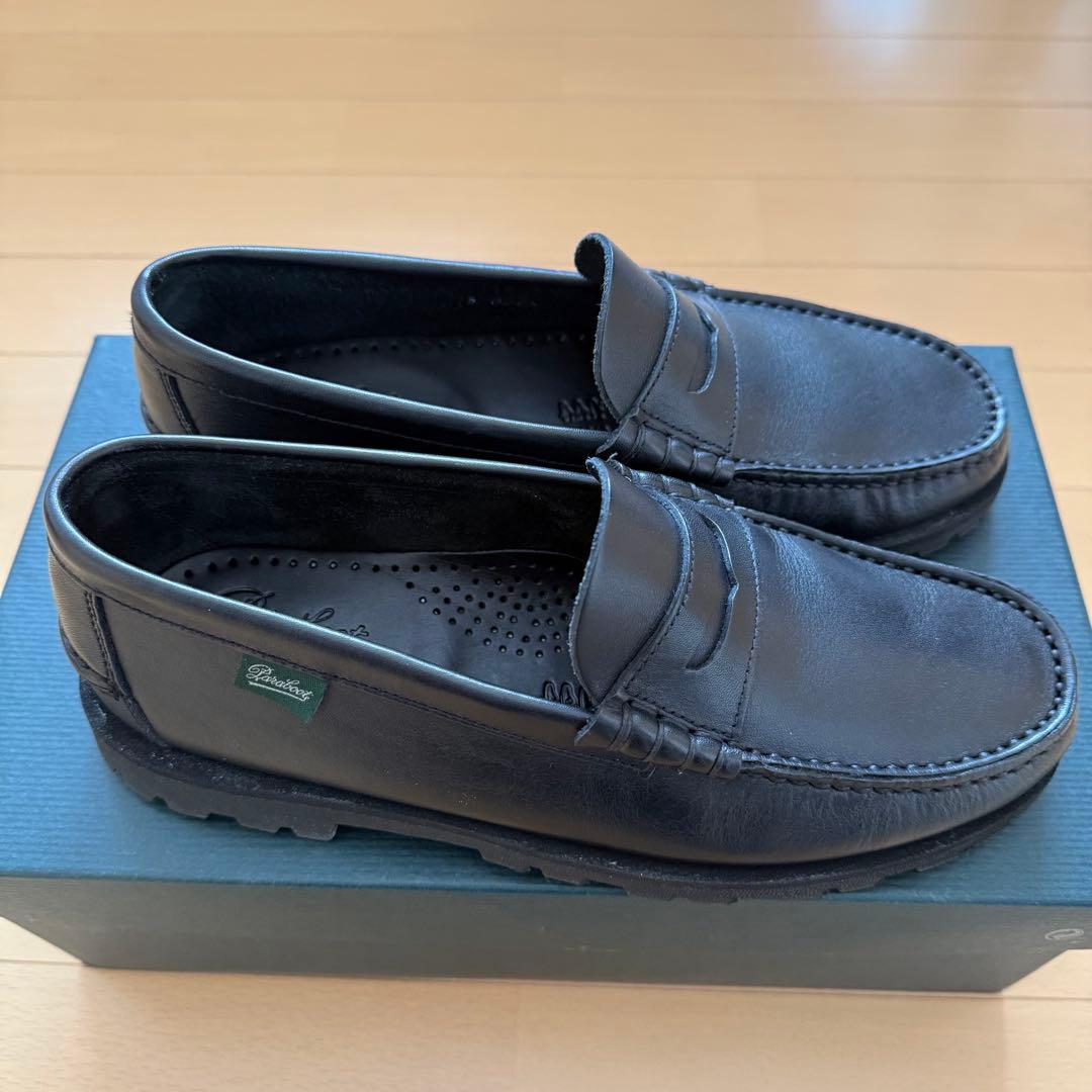 完売品 パラブーツ Paraboot ローファー コローレイド ブラック UK5