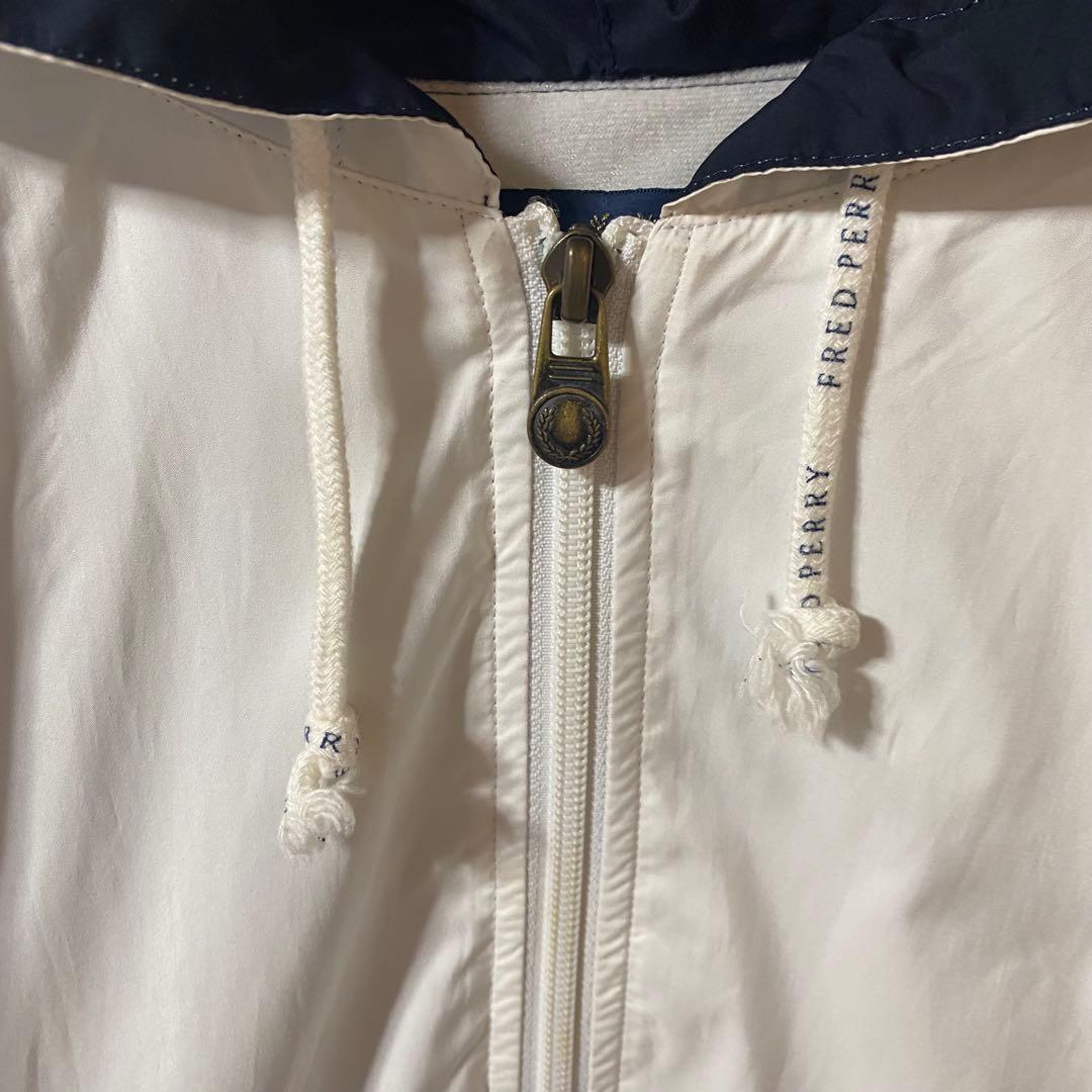 フレッドペリー 90s日本製 セットアップナイロンジャケット 総刺繍ロゴ