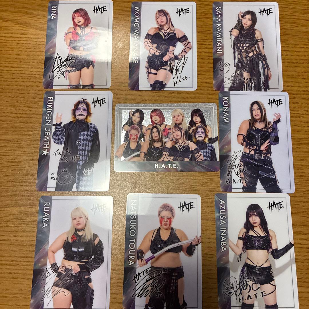 h.a.t.e ウエハース コンプ スターダム 上谷沙弥 - メルカリ