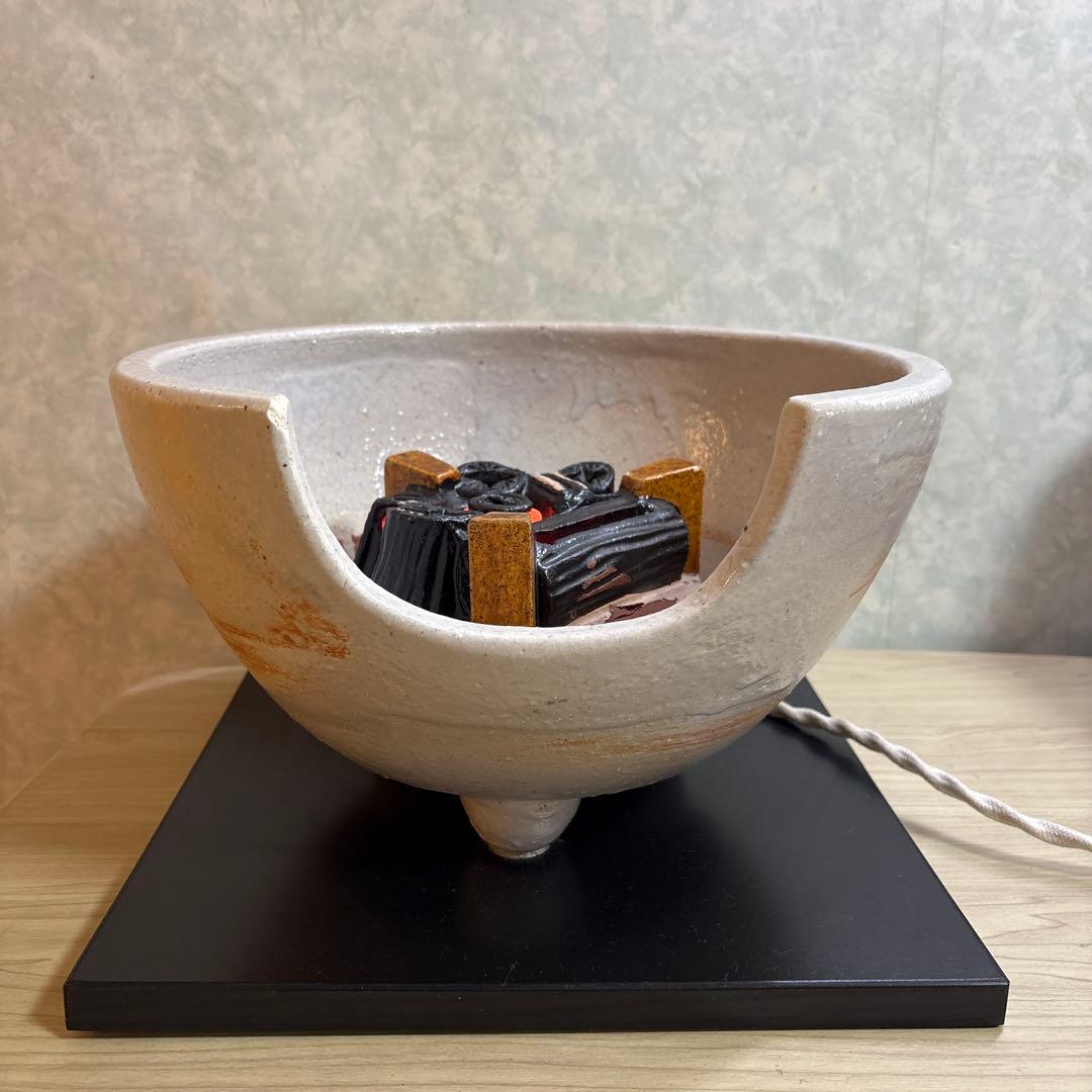 ゆ 茶道具 野々田式 風炉型電熱器 萩焼 風炉釜 - メルカリ