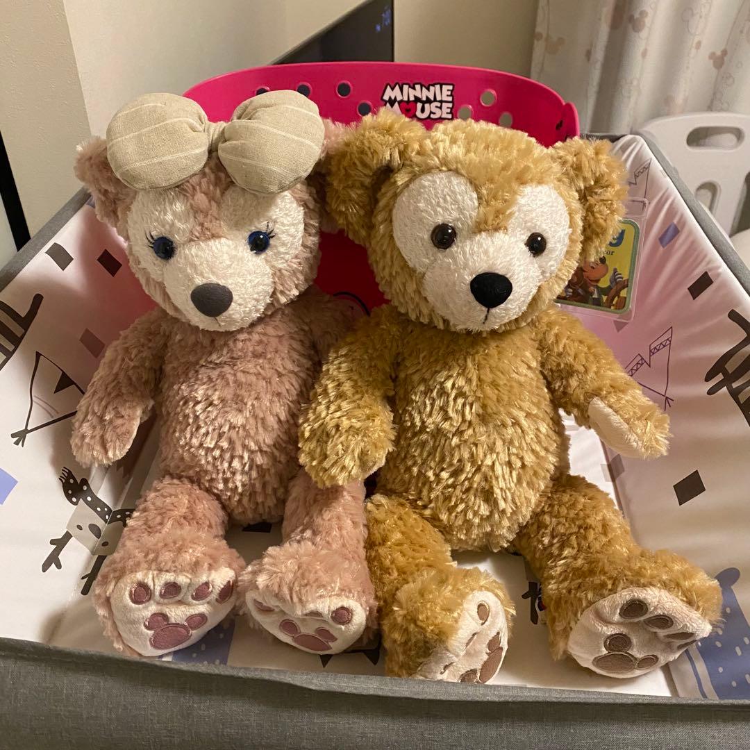 新品 TDS ダッフィー & シェリーメイ ぬいぐるみ Sサイズ セット