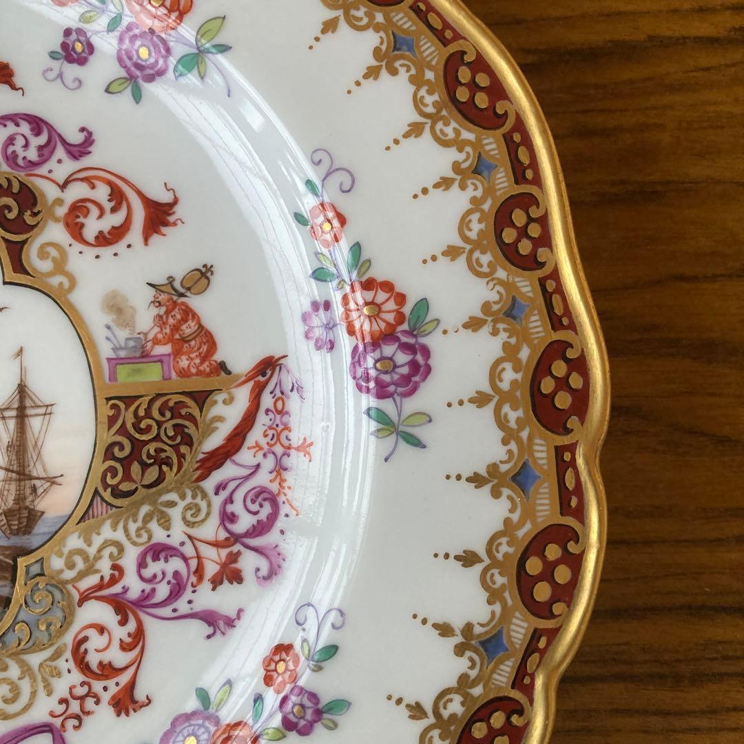 アンティーク マイセン 飾り皿 シノワズリ 額装 - メルカリ