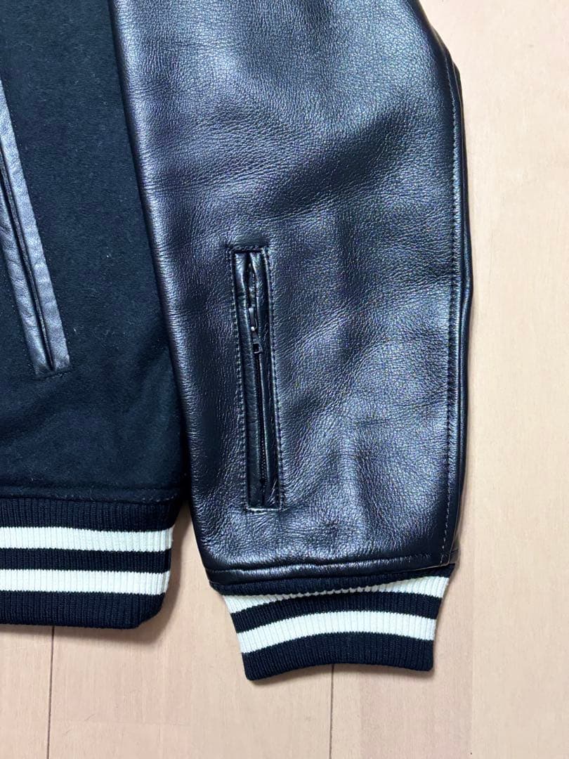 SOPHNET ウールレザー スタジャン ブラック Lサイズ # FCRB - メルカリ