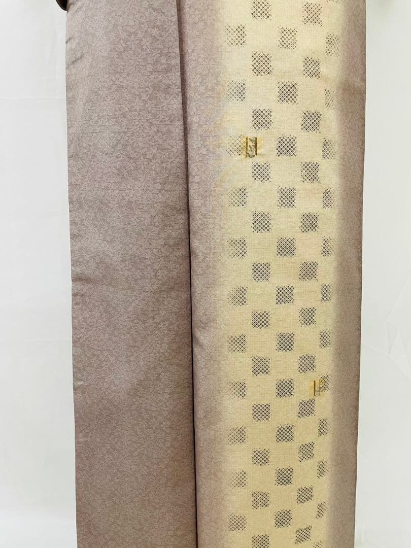 お見分け済　　佐野一生　染大島紬創作訪問着と袋帯セット