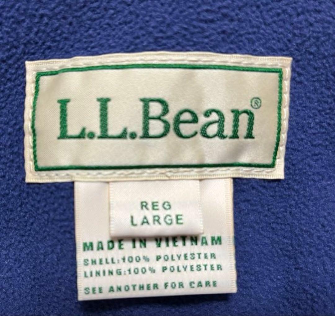 美品　L.L.Bean エルエルビーン ナイロンジャケット 裏フリース レッドL