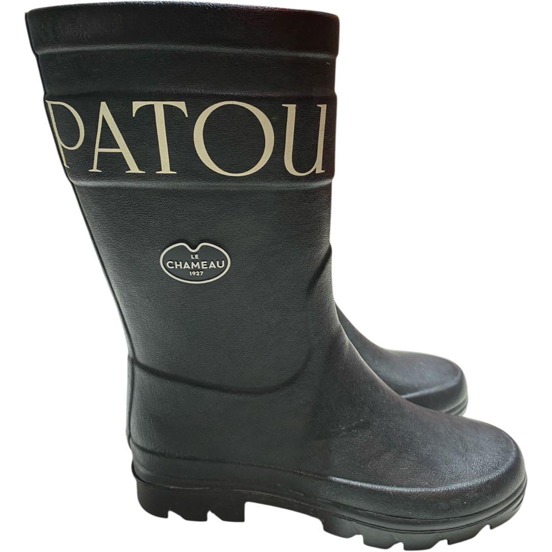 極美品】PATOU パトゥ ルシャモ レインブーツ 黒 36 - メルカリ