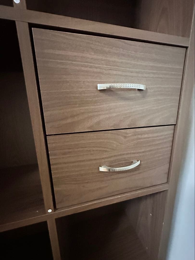 ニトリ フラップ書棚ファルダ ダークブラウン 本棚 NITORI - メルカリ