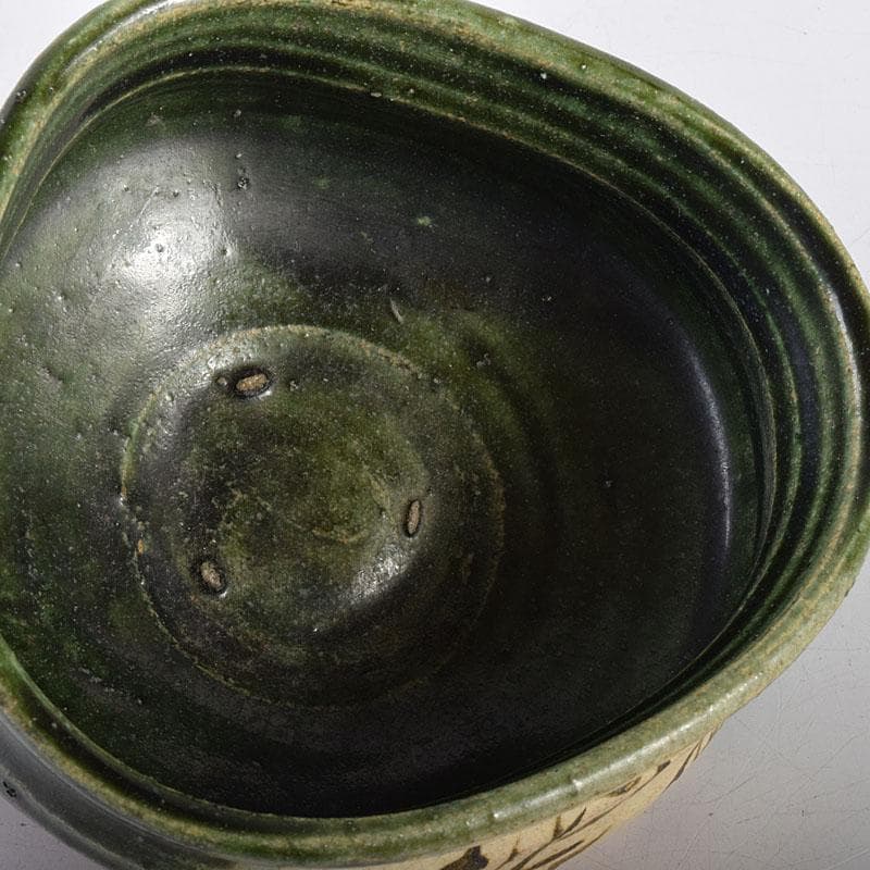 茶道具 織部焼 沓茶碗 桐箱付 N 7046 - メルカリ