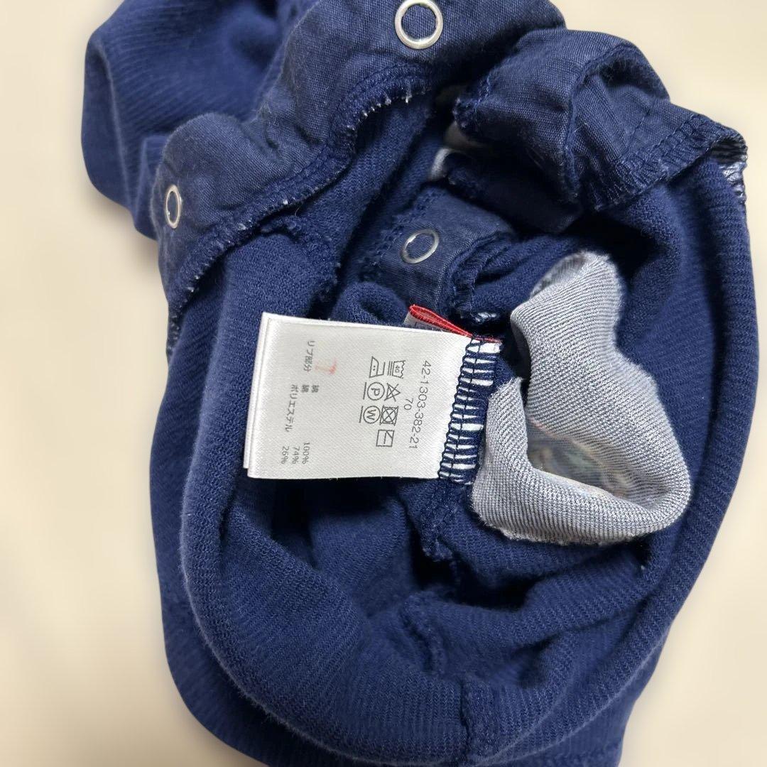 ミキハウス クマ刺繍ロンパース - メルカリ